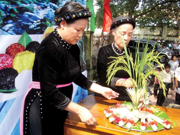 Độc đáo lễ mừng cơm mới của người Tày ở Lào Cai
